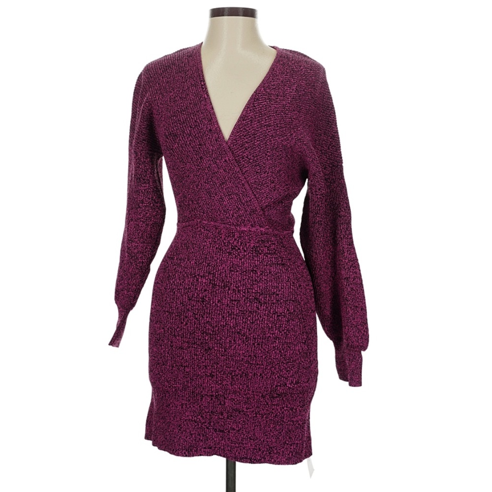 GANNI Long Sleeve Wrap Dress – NWT
